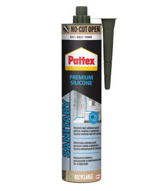 Pattex Sanitárny  silikón biely PREMIUM 280ml NO-CUTT