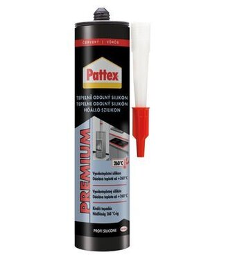 Pattex Tepelne odolný silikón červený 280ml