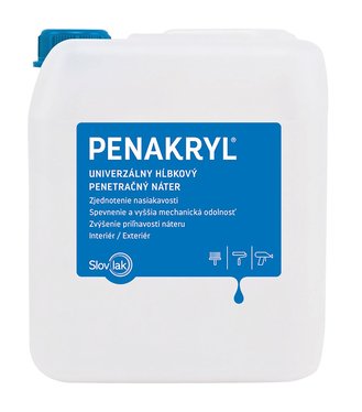 Penakryl bezfarebný - Bezfarebný penetračný náter na omietky 10l