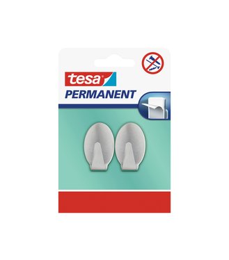Permanent hooks oválny kovový 2ks