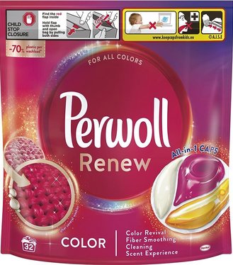 Perwol Renew Gélové kapsuly na pranie Color 32 praní