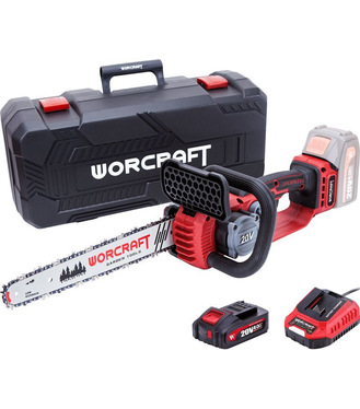 Píla Worcraft CGC-S20LiBDM bezuhliková reťazová 20V Li-ion 26ml nádrž na olej 12` reťaz SET v kufríku