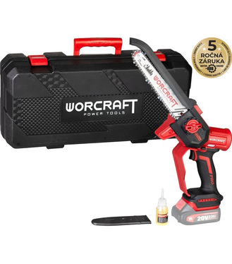 Píla Worcraft CHS-S20LiBD ShareSYS, bezuhlíková, 20V Li-ion, 8` reťaz, mini reťazová