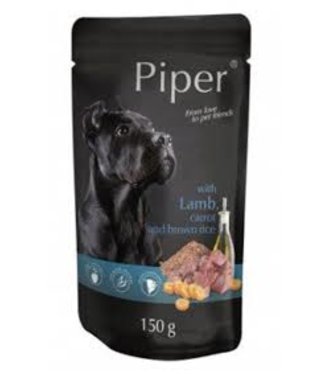 PIPER Adult Kapsička pre psov jahňa,mrkva a hnedá ryža 150g