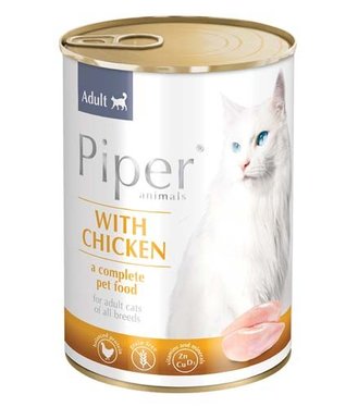 PIPER CAT ADULT kuracie mäso konzerva pre dospelé mačky 400g