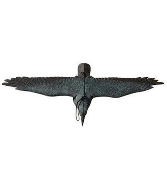 Plašič vtákov - vrana čierna letiaca 80x11x45cm