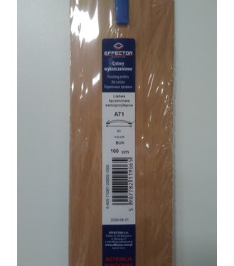 Podlahový profil A71/Buk š80mm/100cm prechodový, samolepiaci