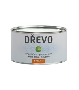 Polykar Drevo - Dvojzložkový polyesterový tmel s drevnou múčkou 0,15kg