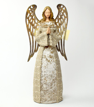 Postavička anjel LED 53,5x32x58,5cm