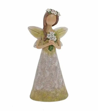 Postavička víla 25cm bielo-zelená