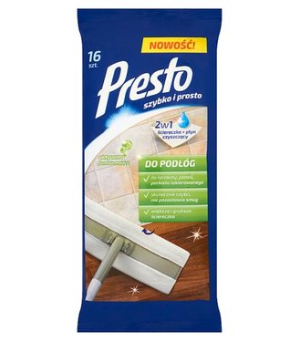 Presto Vlhčené utierky na podlahy 16ks