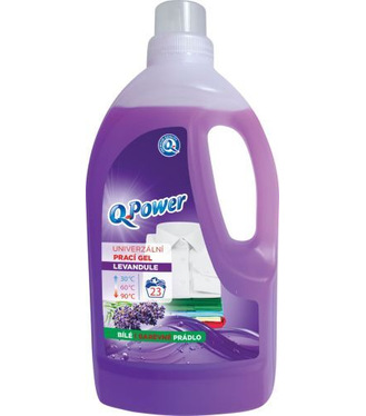 Q Power prací gél 23PD uni Levanduľa 1,5l