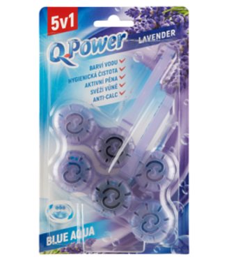 Q-Power Závesné guličky do WC Lavender Blue Aqua 2ks