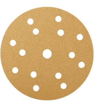Radex Gold brúsny papier na suchý zips 15 dier na odvádzanie brusiva zrnitosť 600 priemer 150mm