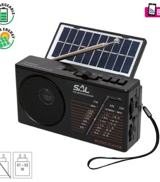 Rádio solárne hybridné BT/USB/SD - RPH 1