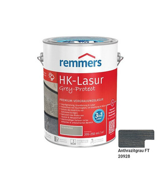 REMMERS HK-Lasur Grey Protect Antracitová sivá tenk. olejová lazúra 5L