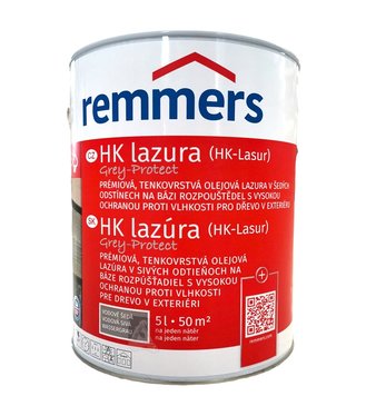 REMMERS Hk-Lasur Wassergrau - Vodová šedá tenkovrstvá lazúra 5l