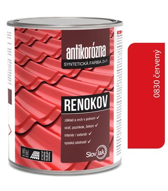 Renokov červený - Antikorózna farba na kov 2,5kg
