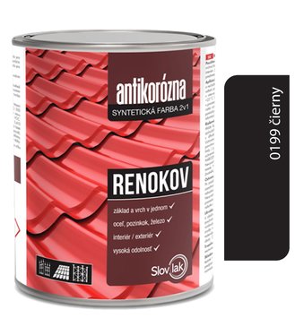Renokov čierny - Antikorózna farba na kov 0,75kg