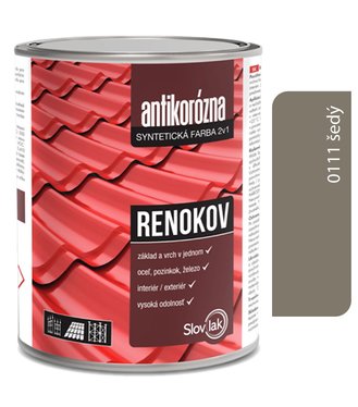 Renokov šedý 2,5kg - antikorózna farba na kov