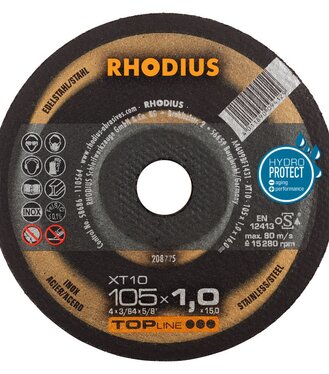 Rhodius flex kotúč Top XT10  125x1.0x22.23mm inox/oceľ