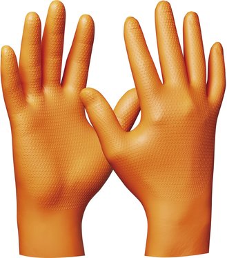 Rukavice Gebol Orange Nitril Ultra Grip XL 50ks/bal