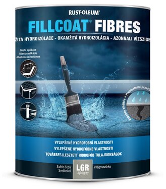 Rust-Oleum Fillcoat Fibres Dark Grey 1l - okamžitá hydroizolácia so skleným vláknom
