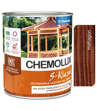 S1040 Chemolux S-Klasik 0271 mahagón 0,75l - matná ochranná lazúra na drevo