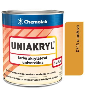 S2822 Uniakryl 0745 - Farba na značenie ciest, na asfalt a betón 5kg