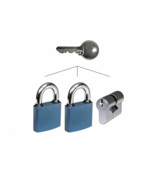 Sada 1x zámok 52mm + 2x vložka EuroOval 30+35 SU 6 kľúčov