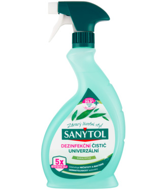 Sanytol Dezinfekcia Univerzálny čistič povrchov s vôňou eukalyptu 500ml