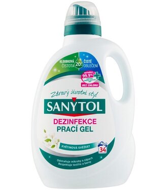 Sanytol Gél na pranie dezinfekčný s vôňou kvetov 34 praní 1,7l