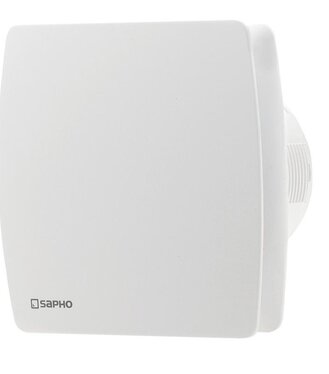 Sapho LEX kúpeľňový ventilátor axiálny, 15W, potrubie 100mm, časovač, biela LX102
