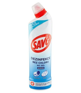 Savo Wc gél Tekutý čistiaci a dezinfekčný prípravok Oceán 750ml