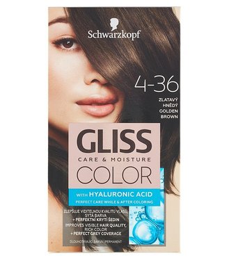 Schwarzkopf Gliss Color Farba na vlasy č.4-36 Zlatistý hnedý