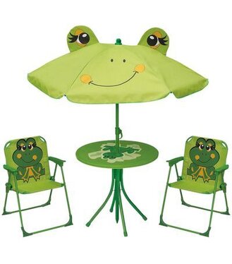 Set Leq Melisenda Rana,žaba, slnečník 105cm, stôl 50cm, 2 stoličky