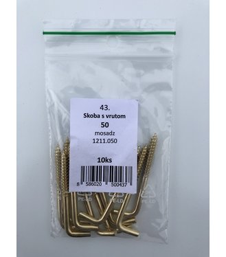 Skoba s vrutom 50mm 10ks