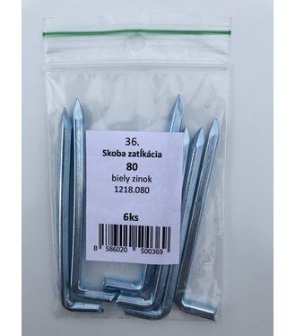 Skoba zatĺkacia 60mm biely zinok 10ks/bal. (ilust.foto)