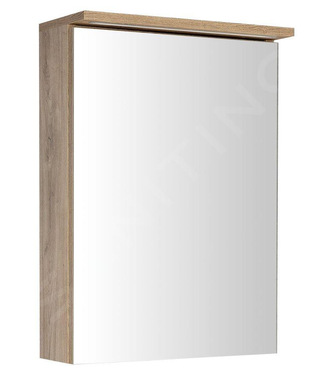 Skrinka so zrkadlom s LED osvetlením dub emporio WGL35S