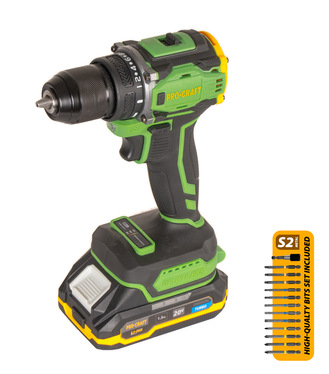 Skrutkovač Aku Procraft PA18Pro2 + sada bitov (kufrík)