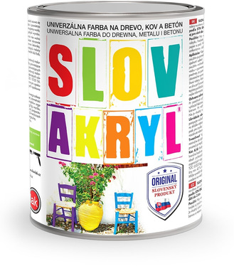 Slovakryl 0119 antracit 0,75kg