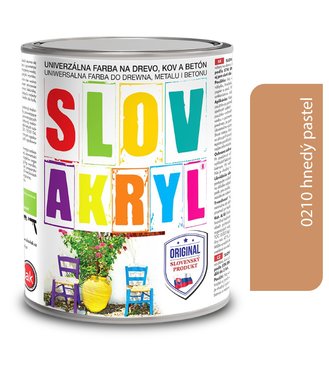 Slovakryl 0210 - hnedý pastel 0,75kg
