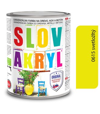 Slovakryl 0615 - svetložltý 5kg