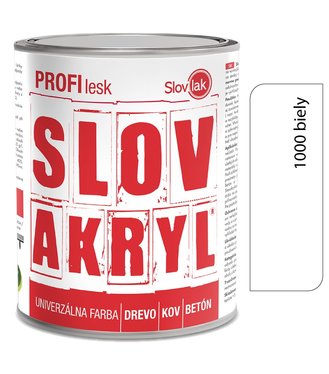 Slovakryl Profi Lesk biely 1000/RAL9003 0,75kg