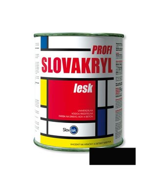 Slovakryl Profi Lesk čierny 0199 0,75kg