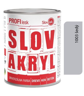 Slovakryl Profi Lesk šedý 1003/RAL 7035 0,75kg