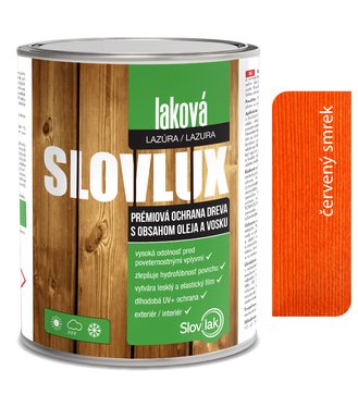 Slovlux Laková lazúra 0061 Červený smrek 0,7l
