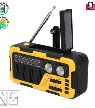 Solárne hybridné rádio BT/USB/SD