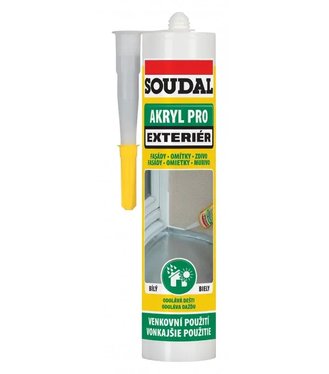 SOUDAL Akrylátový tmel Pro Exterier 300ml-biely