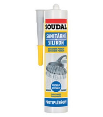 Soudal Neutrálny sanitárny silikón transparent 280ml